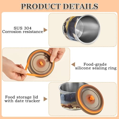 Contenedor hermético para café vacuum 17oz acero inox miniatura 5