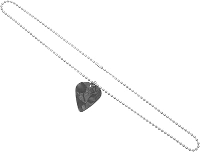 VICASKY Pick Necklace Bass Picks Stainless Steel Pendant Music Necklace Womens Necklace Guitar Gifts Guitar Pick Holder Metal Necklace Chain Adorable Necklace Pendant Guitar Pick Necklaces