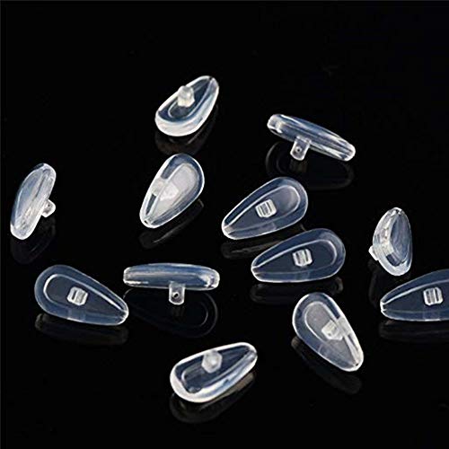Eyeglass Nose Pads Screw-in Repair Kit Anti-Slip Soft Silicone Air Chamber Bag Glasses Pieces with Screws and Screwdriver Sunglasses