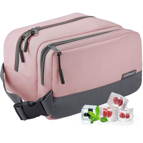 Image of Cerbonny Small Lunch Bag Insulated with Ice Pack, Double Layer Insulated Snack Bag for Work School, Mini Cooler Bag Ideal for Fresh Snacks
