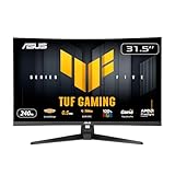 ASUS TUF Gaming Series 5 32” 1080P Curved Monitor (VG32VQM5AZ) - Full HD, 1500R, 240Hz, 0.5ms, Extreme Low Motion Blur Sync, FreeSync Premium, 120% sRGB, DisplayWidget, 3 yr Warranty