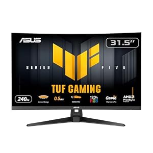 ASUS TUF Gaming VG32VQM5AZ 32 Inch 1080p 240Hz Curved Gaming Monitor