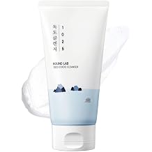 ROUND LAB 1025 Dokdo Cleanser 10.14 Fl Oz, Low pH Facial Cleanser for Sensitive Skin, Rich Soft Bubbles for Deep Cleansing and Makeup Removal, Hydrating Face Wash with Deep Sea Water, Korean Skin Care