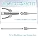 HARSKIYER Grease Gun Needle Tip 2 Pack, Needle Grease Fitting with 1/8 Inch NPT Threads for Deep Hole Lubrication, Universal Fit for Automotive and Industrial Hard-to-Reach Components