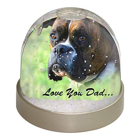 Boxer Dog 'Love You Dad' Snow Globe Cover