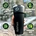 Splitflask 2-in-1 Hot & Cold Vacuum Insulated 30oz Tumbler, Stainless Steel, Dual Chamber, Leak-Proof, BPA-Free, Split Cup, 2 Drink, 2 Sides, Cup Holder Friendly, Coffee & Water (Hartley Black)