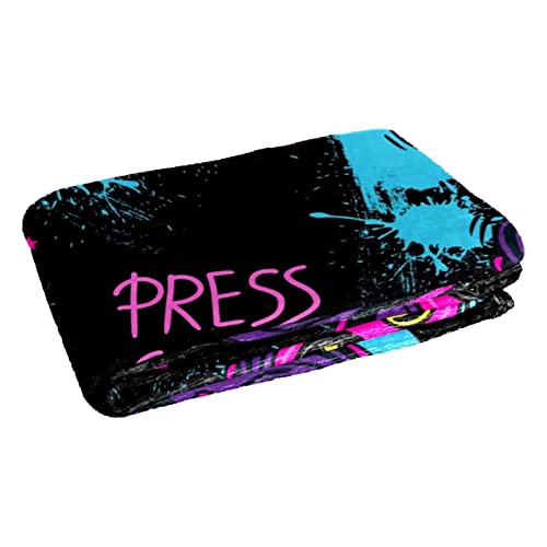 Couverture douce pour frissonner moins devant la console avec motif manette 150x100
