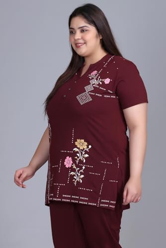 Image of In Love Women's Cotton Blend Plus Size Printed Kurti