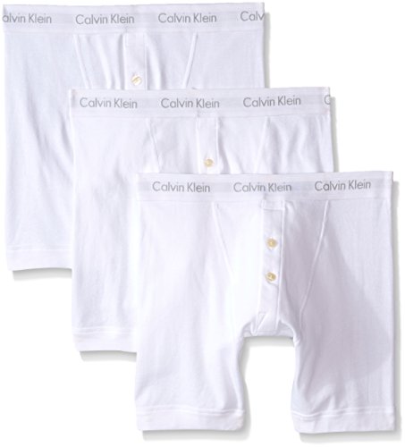 Calvin Klein Men's 3 Pack Cotton Classics Button Fly Boxer Brief
