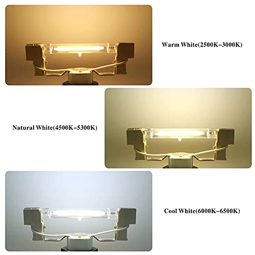 R7S Led Light Bulb 2 Pcs 20W Dimmable Led Cob Light 200W Halogen Equivalent Bulbs Super Brightness Double Ended Led Lights For Floor Lamps Work Lighting,Cool White 6000K,78Mm #TOP3