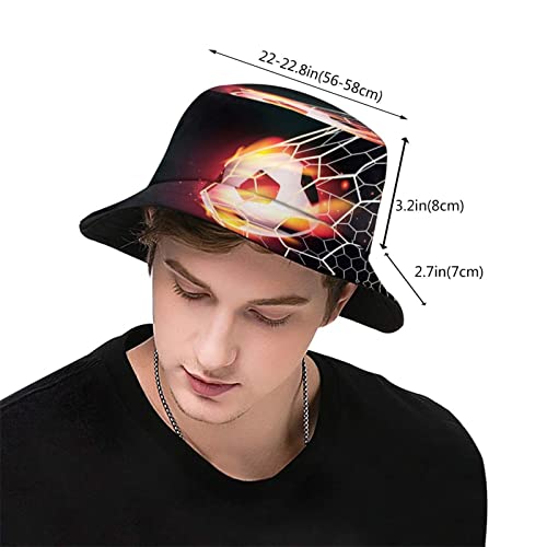 Funny Soccer Sport Bucket Hats Fashion Sun Cap Packable Outdoor Football Fisherman Hat For Women Men #TOP2
