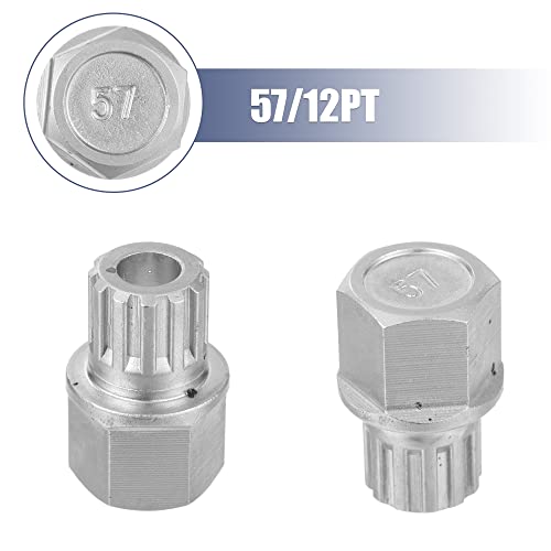 Llave tornillos tuerca antirrobo 57/12PT vaso extractor llantas coche 4