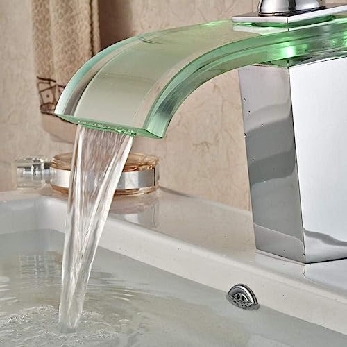 Mitigeur de salle de bains cascade pour vasque moderne et lumineuse