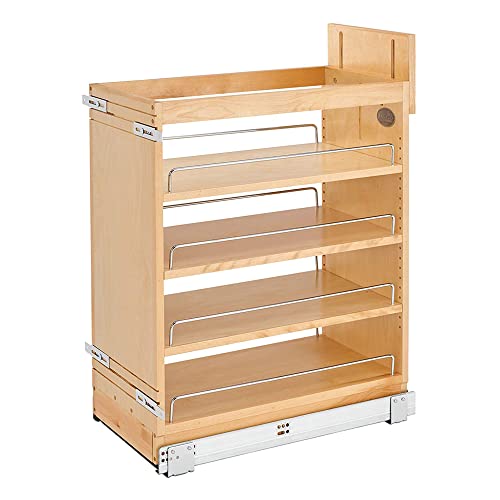 Rev-A-Shelf - 448-BCSC-11C - 28 cm wyciągany drewniany organizer do szafki z suwakami Blum Softclose