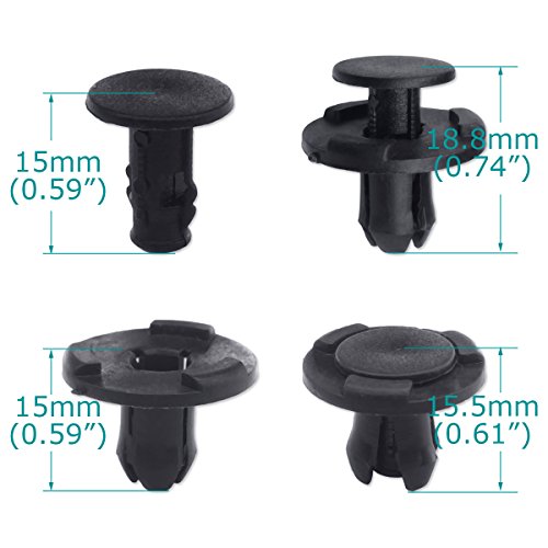 Lantee 50 Pcs Cowl Bumper Fender Liner Push Clips 01553-05323 Fit For Nissan Sentra Rogue Murano Maxima Frontier Armada Altima 350Z Versa Pathfinder, Fit For Infiniti G25 G35 G37 Fx35 Fx45 Fx50, Ex35 #TOP3