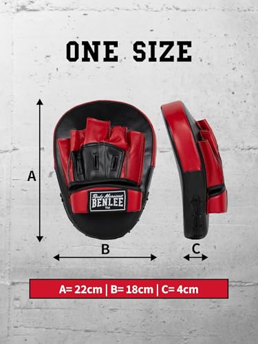 BENLEE Handpratzen aus Kunstleder (1 Paar) DEWEY one size, Black/Red