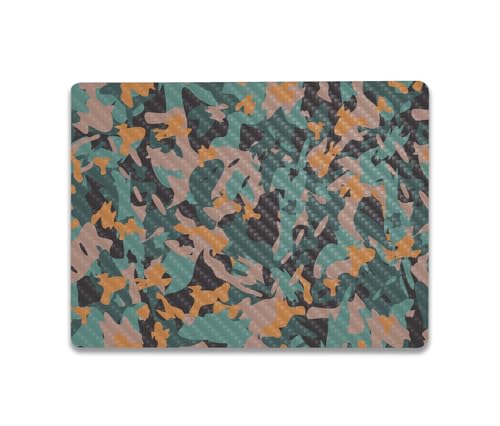 Image of MightySkins Carbon Fiber Skin Compatible With Microsoft Surface Laptop Go 3 (2023) Full Wrap Kit - Muted Camouflage | Protective, Durable Textured Carbon Fiber Finish | Easy To Apply | Made in the USA