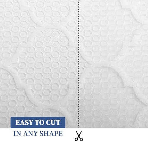 Image of Homestrap Multipurpose Dotted Anti-Slip Shelf Liner (30cm X 5m)|Washable Kitchen Drawer Mat for Fridge, Table, Cupboards, and Shelves | Durable and Waterproof in White (Transparent)