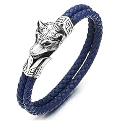 B-Metal Color: Silver; Leather Color: Dark Blue