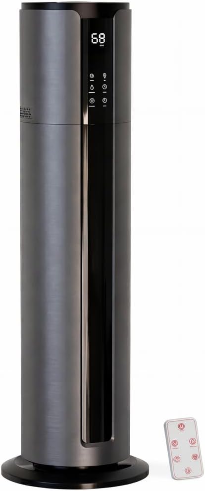 9L Large Humidifier for Bedroom, 28dB Whisper Quiet Cool Mist Humidifier for Home Office, Top Fill, 500sq.ft Coverage, Smart Humidity Control, Sleep Mode & Timer