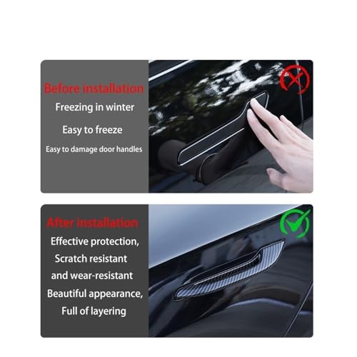 Patch de modification en ABS haut de gamme pour poignées de porte Model Y 2025