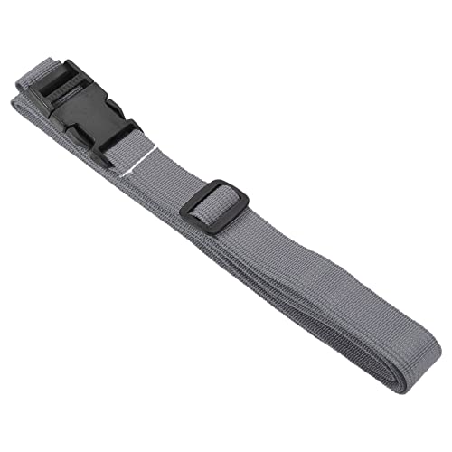 Image of M METERXITY 1 Pack Luggage Straps- Travel Baggage Accessories Adjustable Suitcase Belt with Quick Release Buckle, Apply to Travel (2 Meters, Gray)