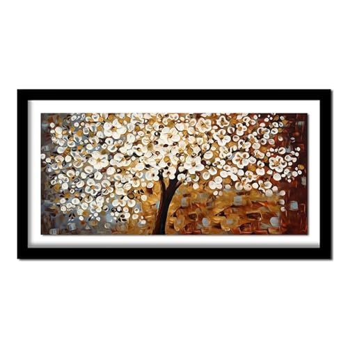 Peinture Diamant Kit Arbre Abstrait Toile Haute Définition Relif 5D 80x160cm