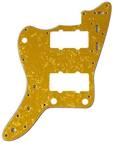�J�X�^���M�^�[�s�b�N�K�[�h Fits Lefthanded Japan Jazzmaster Style Guitar Pickguard (4�v���C�S�[���h�p�[��)
