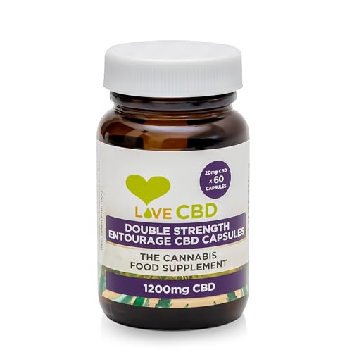 Love CBD Capsules | 1200mg Broad Spectrum | 60 Capsules | Ve