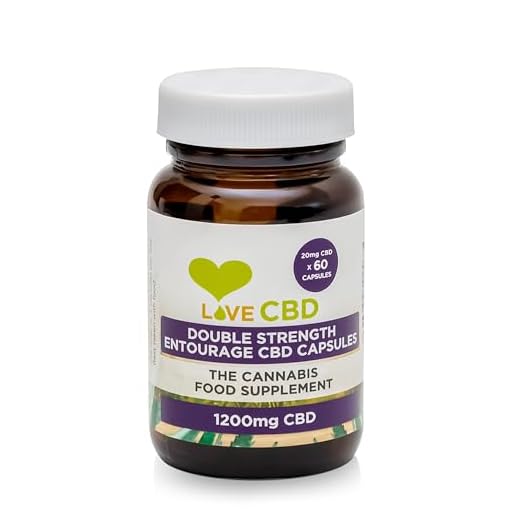 Love CBD Capsules | 1200mg Broad Spectrum | 60 Capsules | Vegan Friendly | UK Made