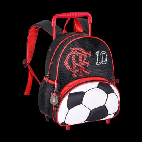 Mochila Rodas Escolar Infantil Oficial Flamengo 13