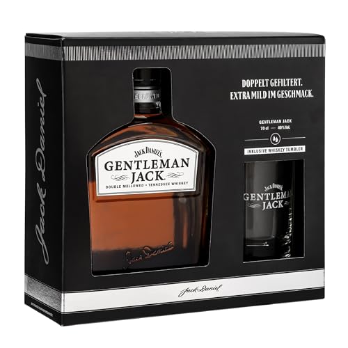 Jack Daniel's Gentleman Jack Tennessee Whiskey (1 x 0.7 l) 40% Vol. - limitiertes Geschenkset mit Tumbler