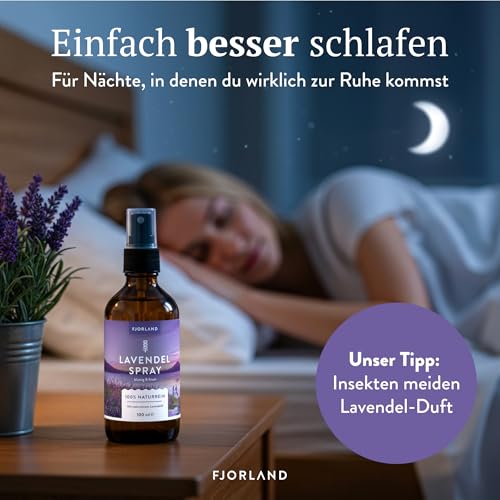 Kissenspray Fjorland Lavendelspray mit Bio-Lavendelöl 100 ml
