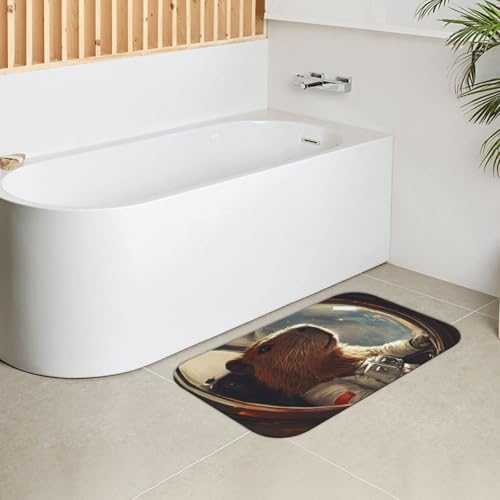 Tapis de bain en diatomée Capybara pour une routine matinale douce