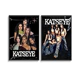 Generisch 2 PCS Katseye Poster Vintage Pop Music Group 
