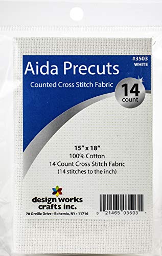 14 Count Aida Fabric Pre-Cut for Counted Cross Stitch -
