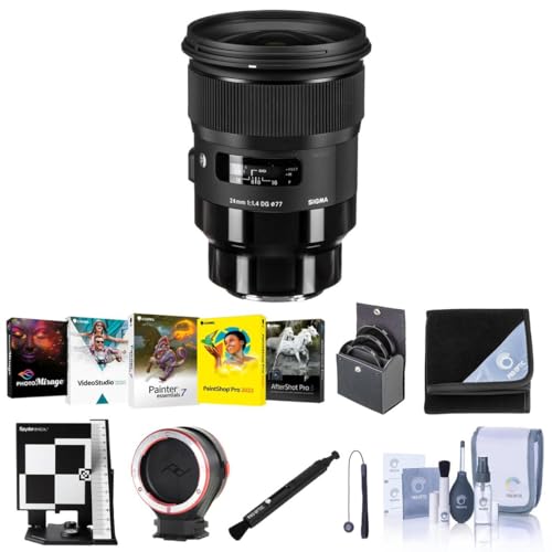 Sigma 24mm f/1.4 DG HSM ARTY Sony E}EgJp ubN 77mmtB^[Lbgt LensAlign MkIItH[JXLu[VVXe s[NfUCY`FWLbgA_v^[ tbNX