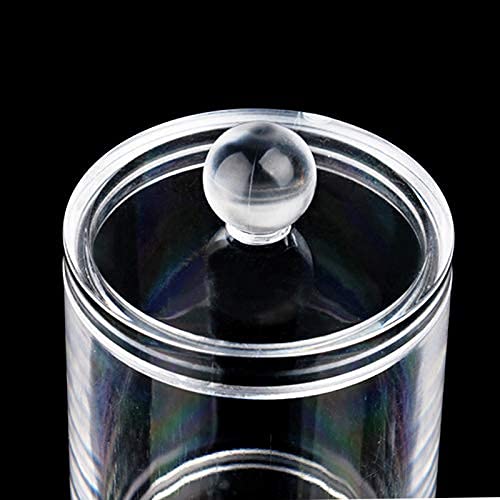 2x Transparente Acryl-Wattestäbchenhalter – Spender Mit Deckel, 7x11 Cm, Für Badezimmer & Organisation