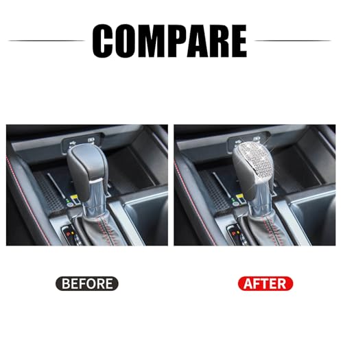 Image of Bling for Honda Car Accessory Gearbox Shift Cover Fit for 11th Gen Honda Accord Civic CR-V 2024. (Silver 5)