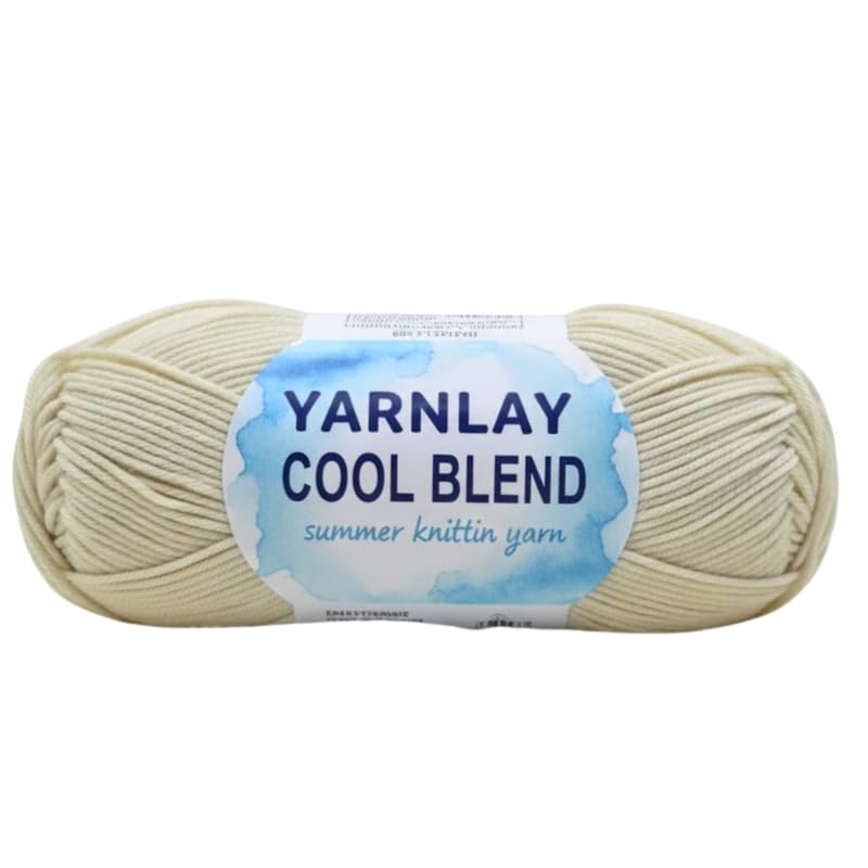 Image of Yarnlay Cool Blend - Premium Poly-Viscose Knitting Yarn | Soft & Lightweight Crochet and Knitting Yarn for Apparel, Baby Wear & DIY Crafts | 100 GMS Ball |YCB 02 Desert TAN