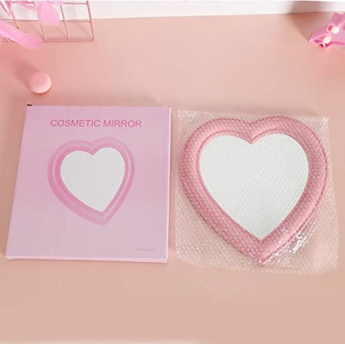 Utavu Makeup Mirror Heart Shape Wall Desktop Mirror Cosmetic Vanity Mirror For Women Ladies Friends Gift #TOP4