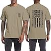 Mens Short Sleeve T Shirt Casual Crew Neck Stretch Trendy Business Graphic Print Work Out Vacation Classic Tshirts Spring Summer Loose Novelty Comfy Novelty Clothing,Khaki,XXL #1