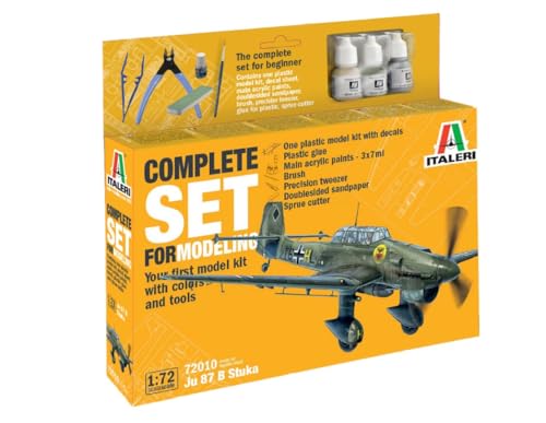 Italeri 72010 1:72 Junker Ju-87B Stuka - Set Completo, Modellismo, Kit Da Costruzione, Modellismo Da Pavimento, Fai Da Te, Hobby, Incollaggio, Kit In 