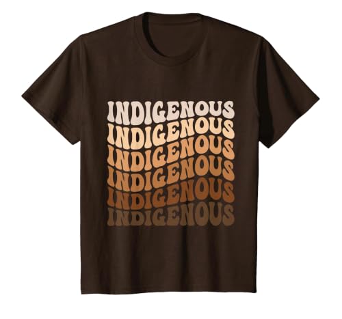 Native American Heritage American Indian Indigenous T-Shirt, Youth, Brown, 2T