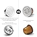 MG Coffee Food-Grade Stainless Steel Reusable Nespresso Capsule Permanent Coffee Pod Holder for Nespresso Original Line Machines with gifts (Square Hole)
