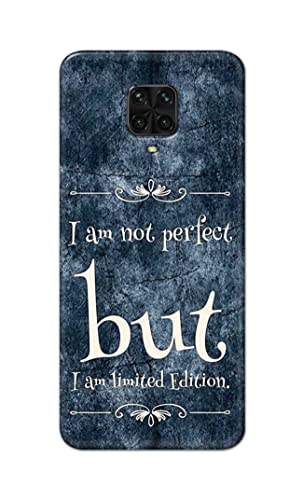 Image of Printed Hard Back Cover Case for Mi Poco M2 Pro Back Cover (I Am Not Perfect I Am Limited Edition) -1803