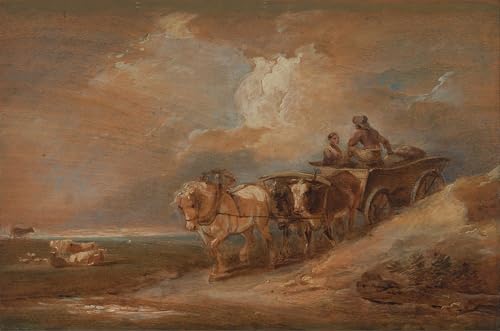 Impresión de lienzo premium de Philippe Jacques De Loutherbourg: arte clásico de 60x90cm