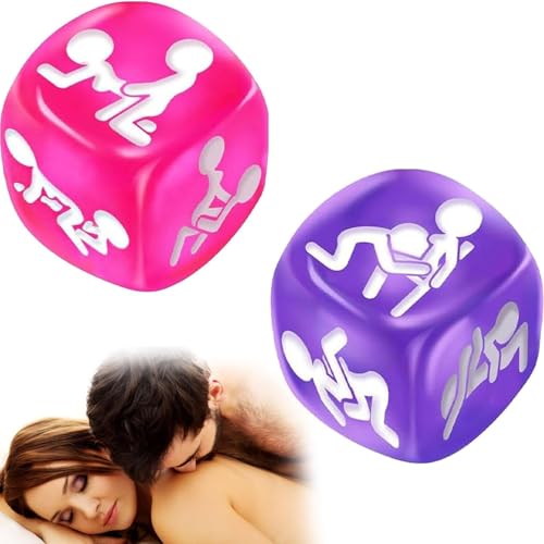 joonnair 2 Dados EróTicos Para Parejas, Juegos De Pareja, Noche RomáNtica, Juego De Dados Para Adultos, Regalo Original De San ValentíN Para Regalos Del DíA De San