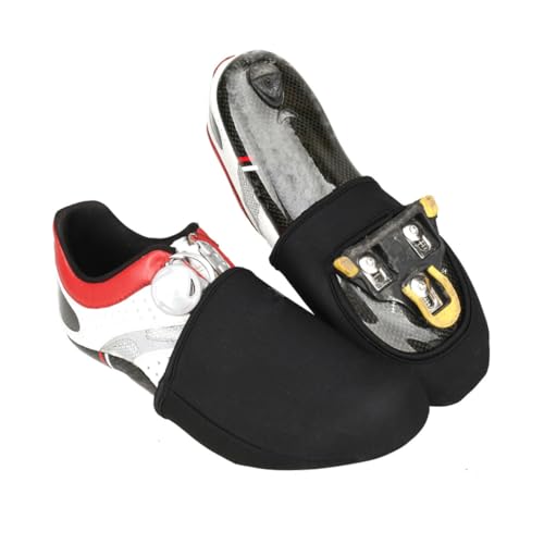 Alipis 2 Paires Couvre-Chaussures Cyclisme Néoprène Imperméable Coupe-Vent et Thermique Protection Pluie Résistante et Réfléchissante Lot de Unisexes pour Vélo Extérieur