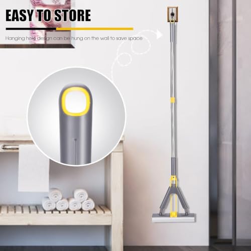 Image of Zorzel Floor Roller Mop, PVA Sponge Mop with Adjustable Handle, Highly Absorbent Cleaning Tool (for Hardwood, Tile, Marble), Ideal for Bedroom and Study Room